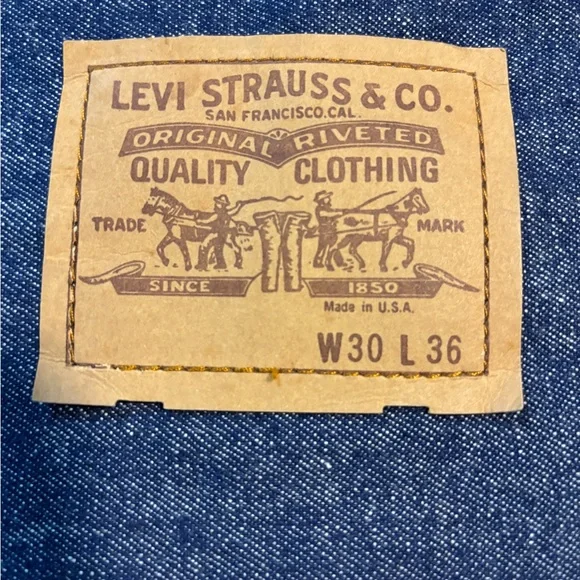 Vintage Levis Bag Pouch With Orange Label Tag - Picture 4 of 8